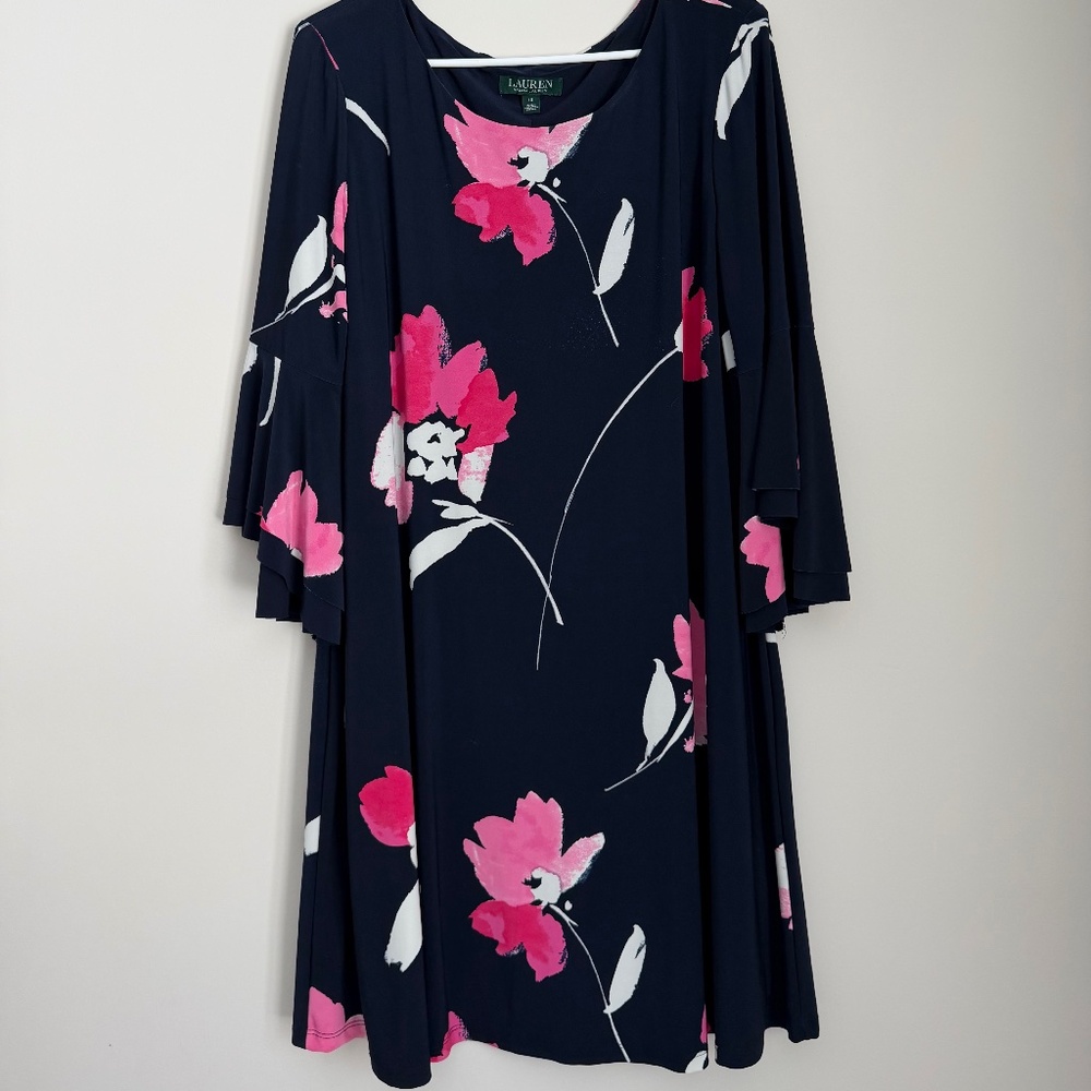 Lauren Ralph Lauren Floral Dress – Size 16 – Shows Light Wear